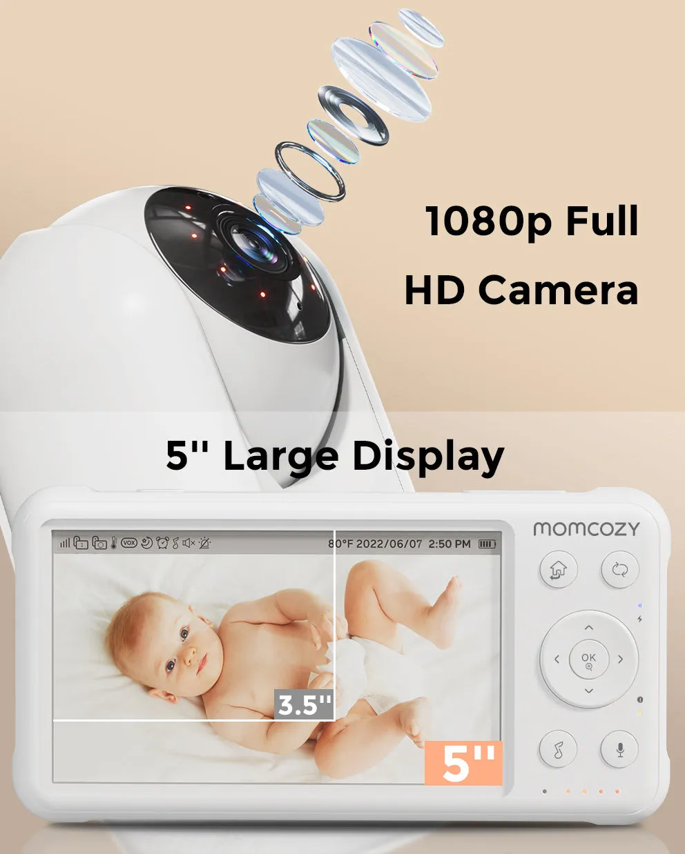 1080p Full HD Camera for Video Baby Monitor BM01
