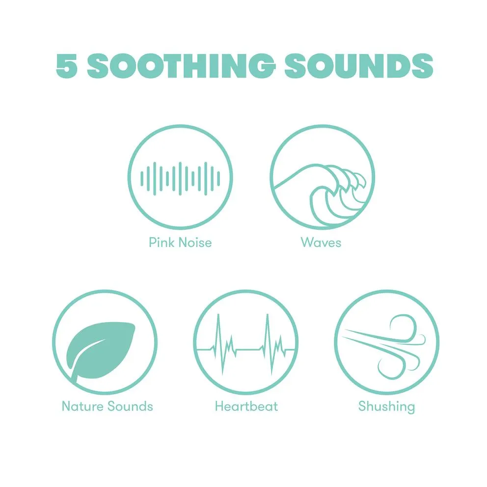 2-in-1 Portable Sound Machine   Nightlight
