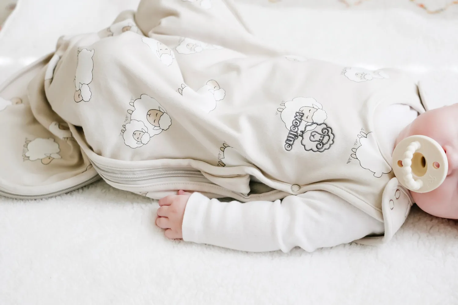 4 Season® Ultimate Baby Sleep Bag, Merino Wool & Organic Cotton, 2 Months - 2 Years, Sheep
