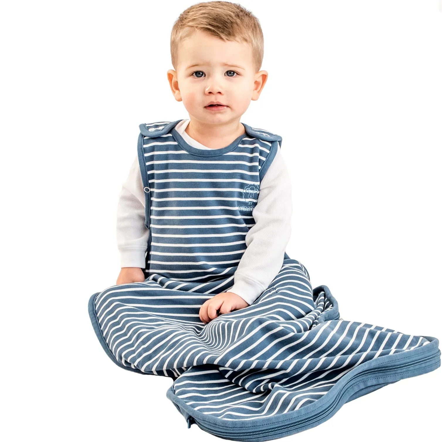 4 Season® Ultimate Toddler Sleep Bag, Merino Wool & Organic Cotton, 2 - 4 Years, Navy Blue