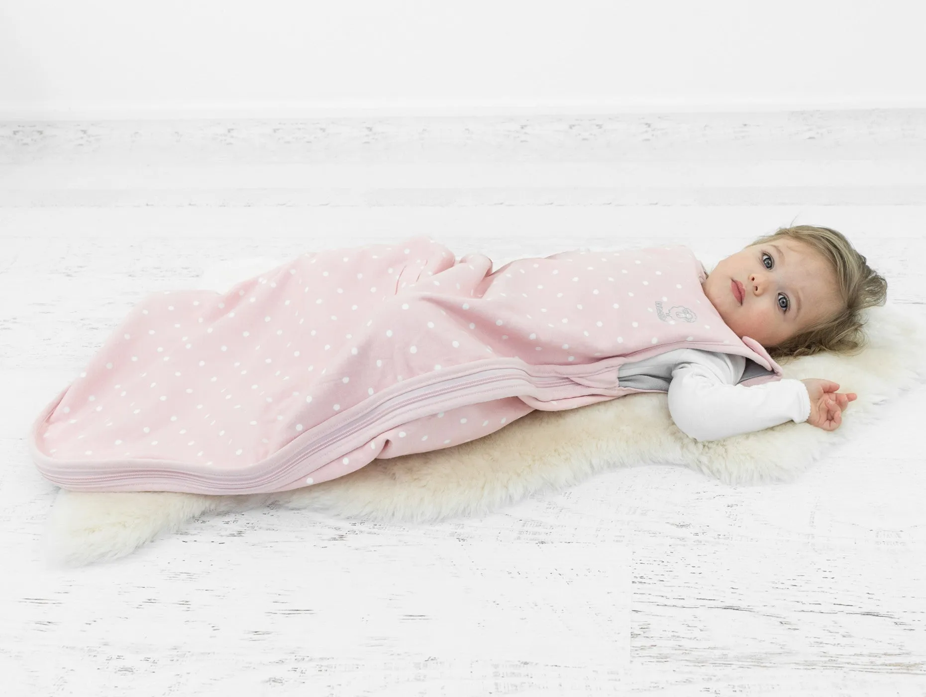 4 Season® Ultimate Toddler Sleep Bag, Merino Wool & Organic Cotton, 2 - 4 Years, Rose