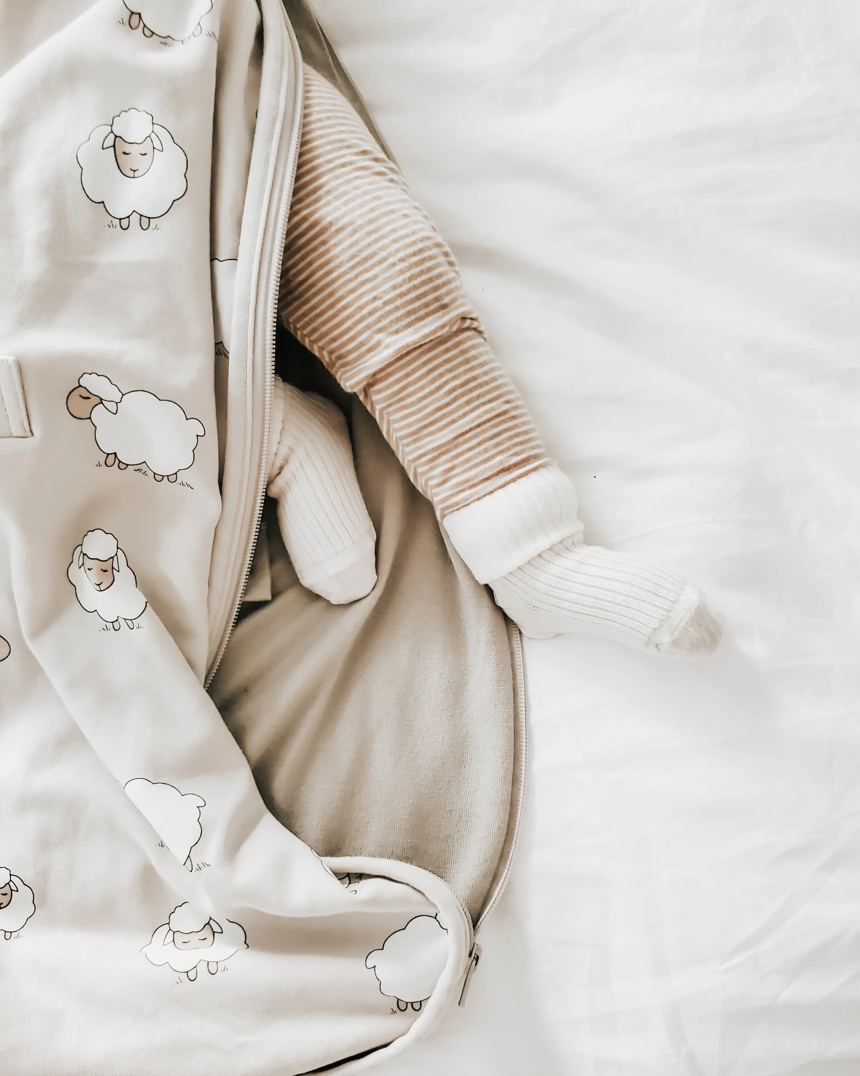 4 Season® Ultimate Toddler Sleep Bag, Merino Wool & Organic Cotton, 2 - 4 Years, Sheep