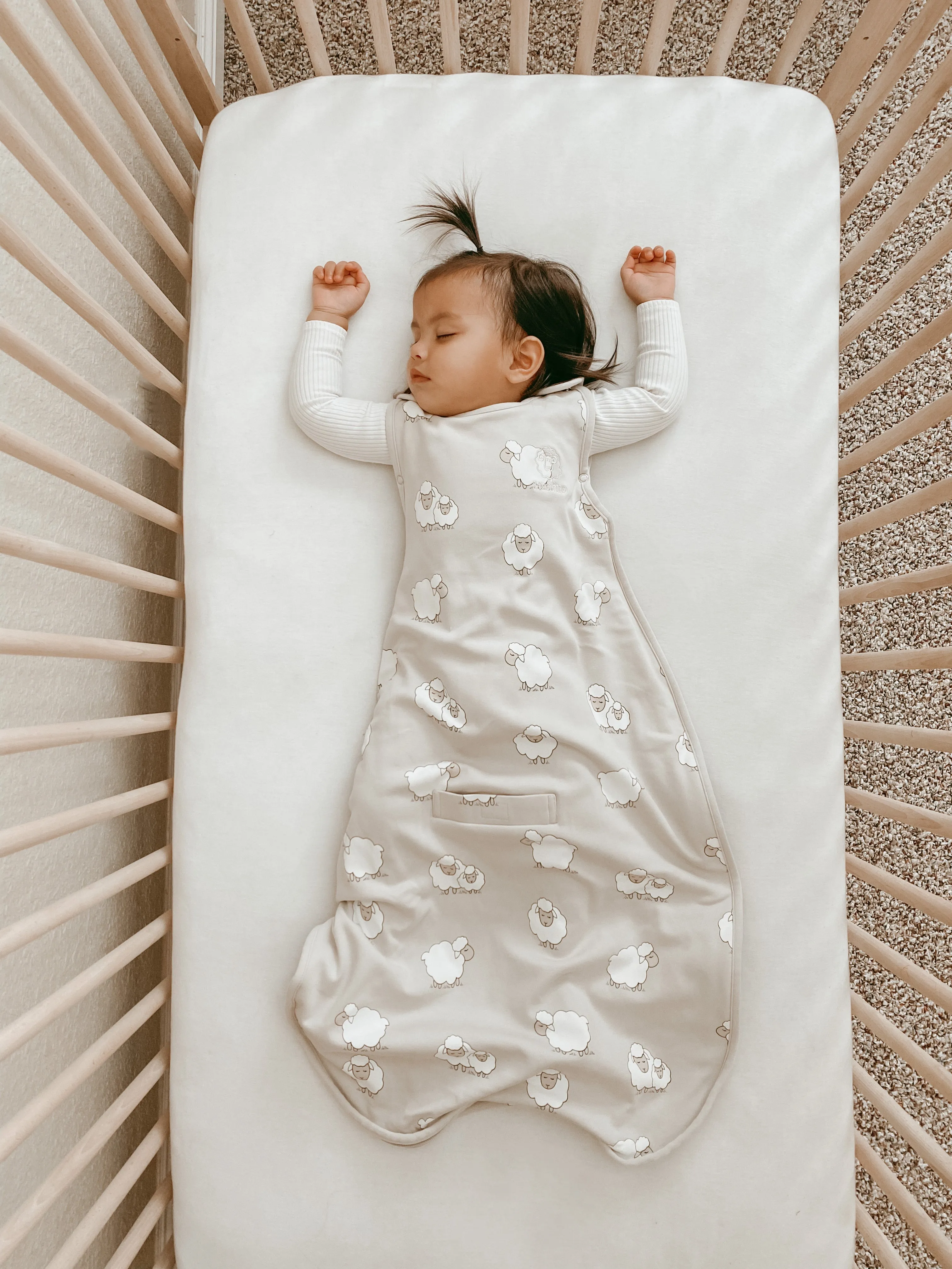4 Season® Ultimate Toddler Sleep Bag, Merino Wool & Organic Cotton, 2 - 4 Years, Sheep