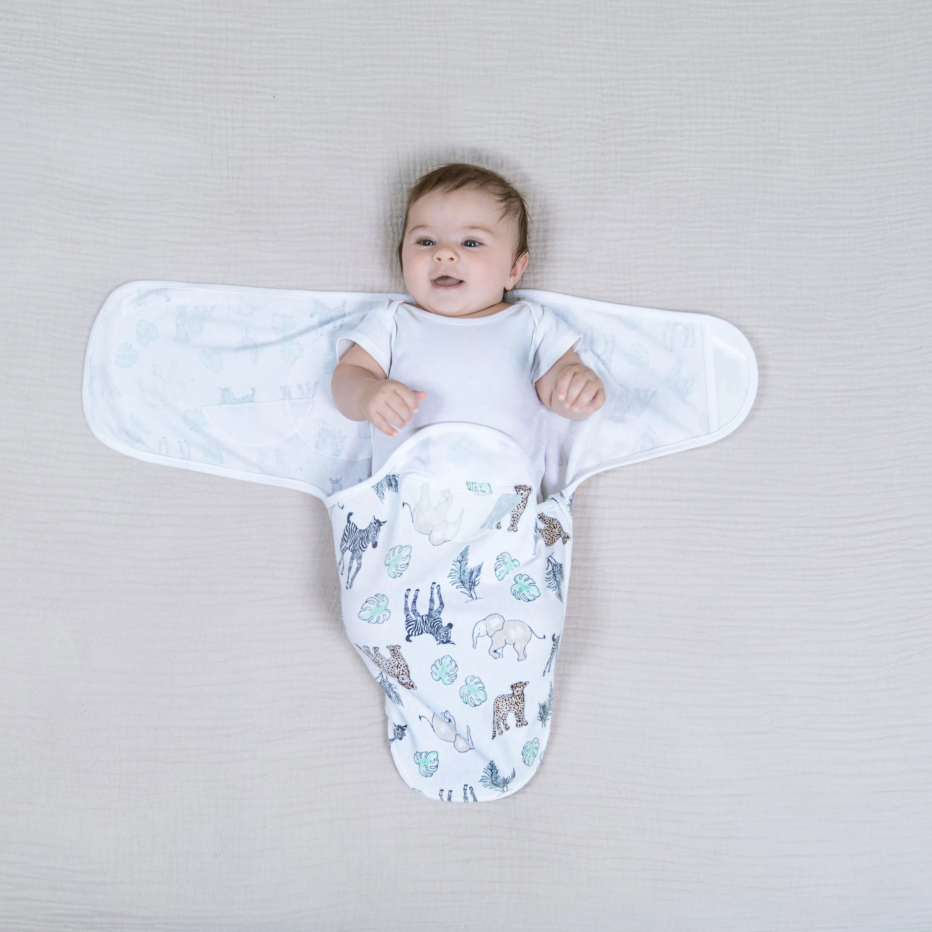 aden   anais Cotton Wrap Swaddles 3 pack Toile grey (0-3 Months)