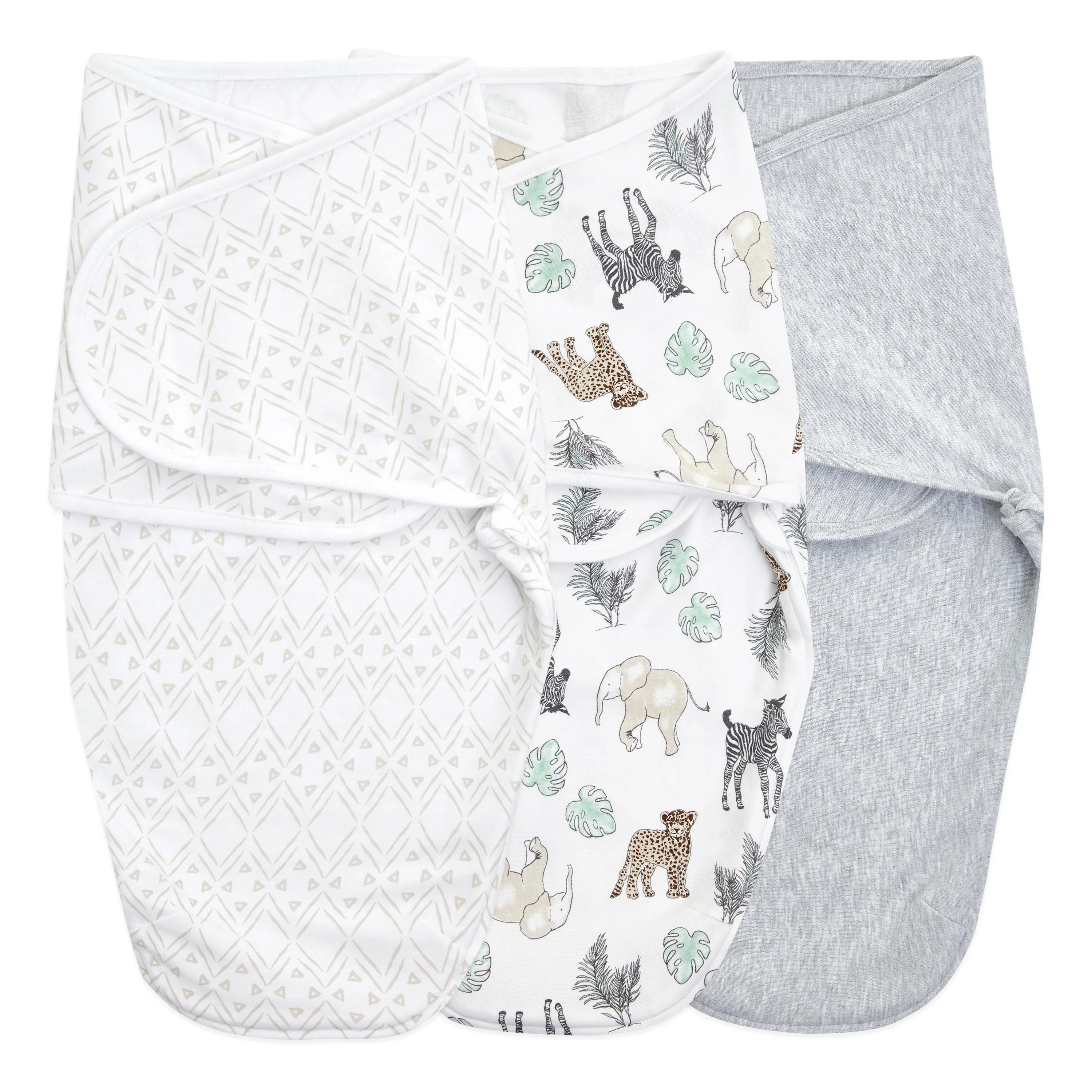 aden   anais Cotton Wrap Swaddles 3 pack Toile grey (0-3 Months)