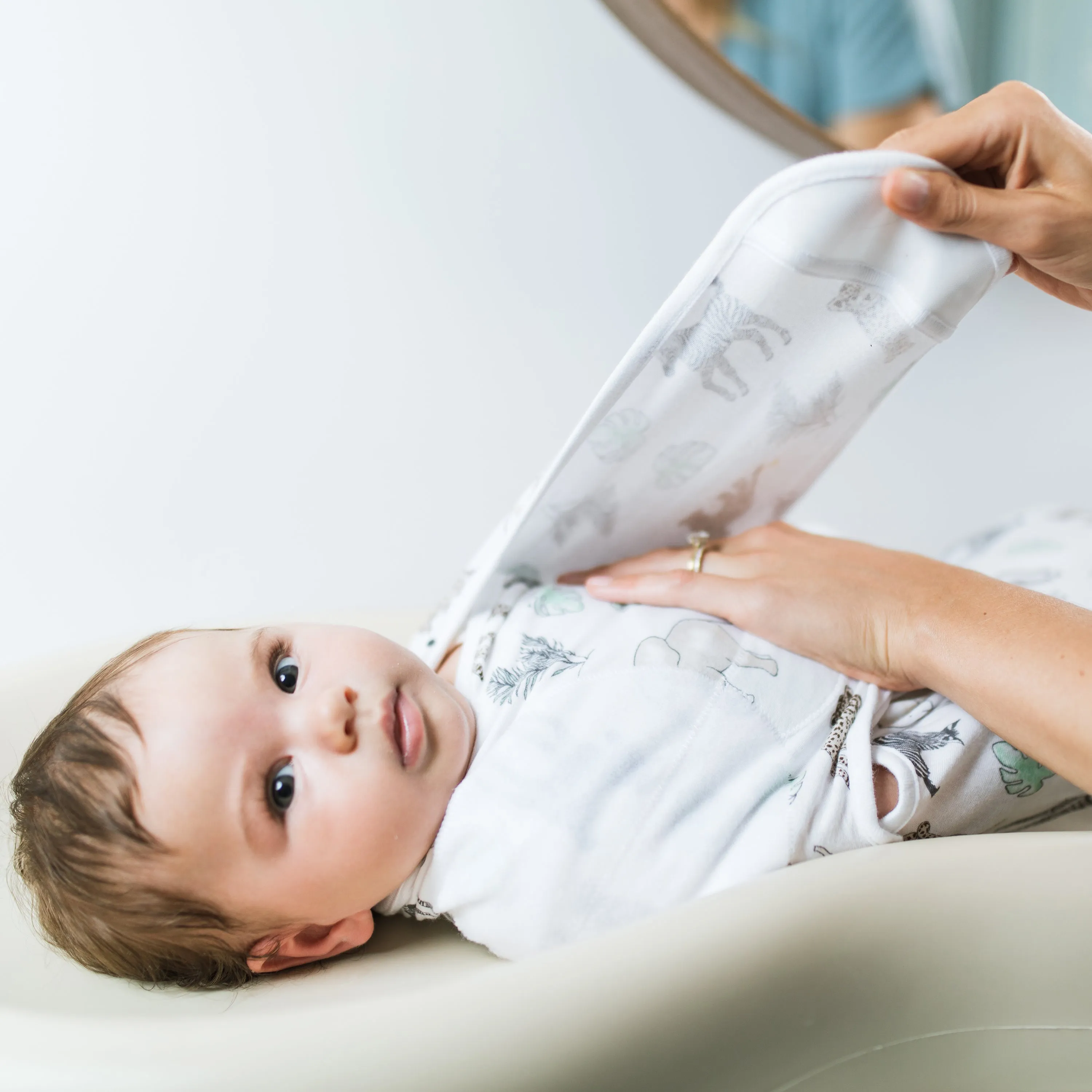 aden   anais Cotton Wrap Swaddles 3 pack Toile grey (0-3 Months)
