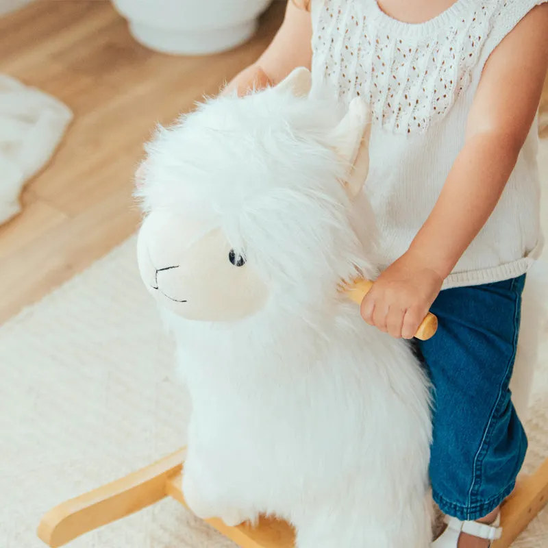 Alpaca Rocker With Solid Saddle