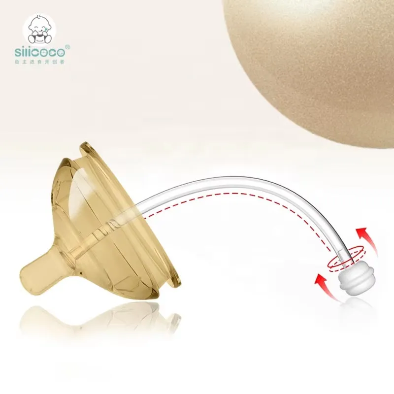 anti Colic Silicone Newborn Baby Drinking Feeding Nipple Water Sipper Sippy Bottle for Breastfed Babies