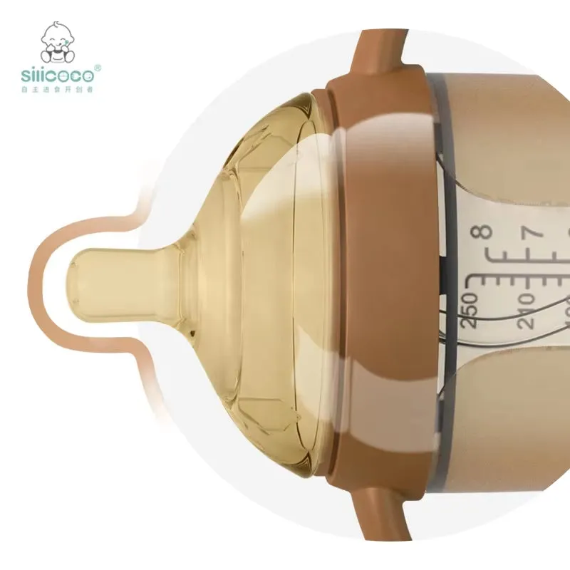 anti Colic Silicone Newborn Baby Drinking Feeding Nipple Water Sipper Sippy Bottle for Breastfed Babies