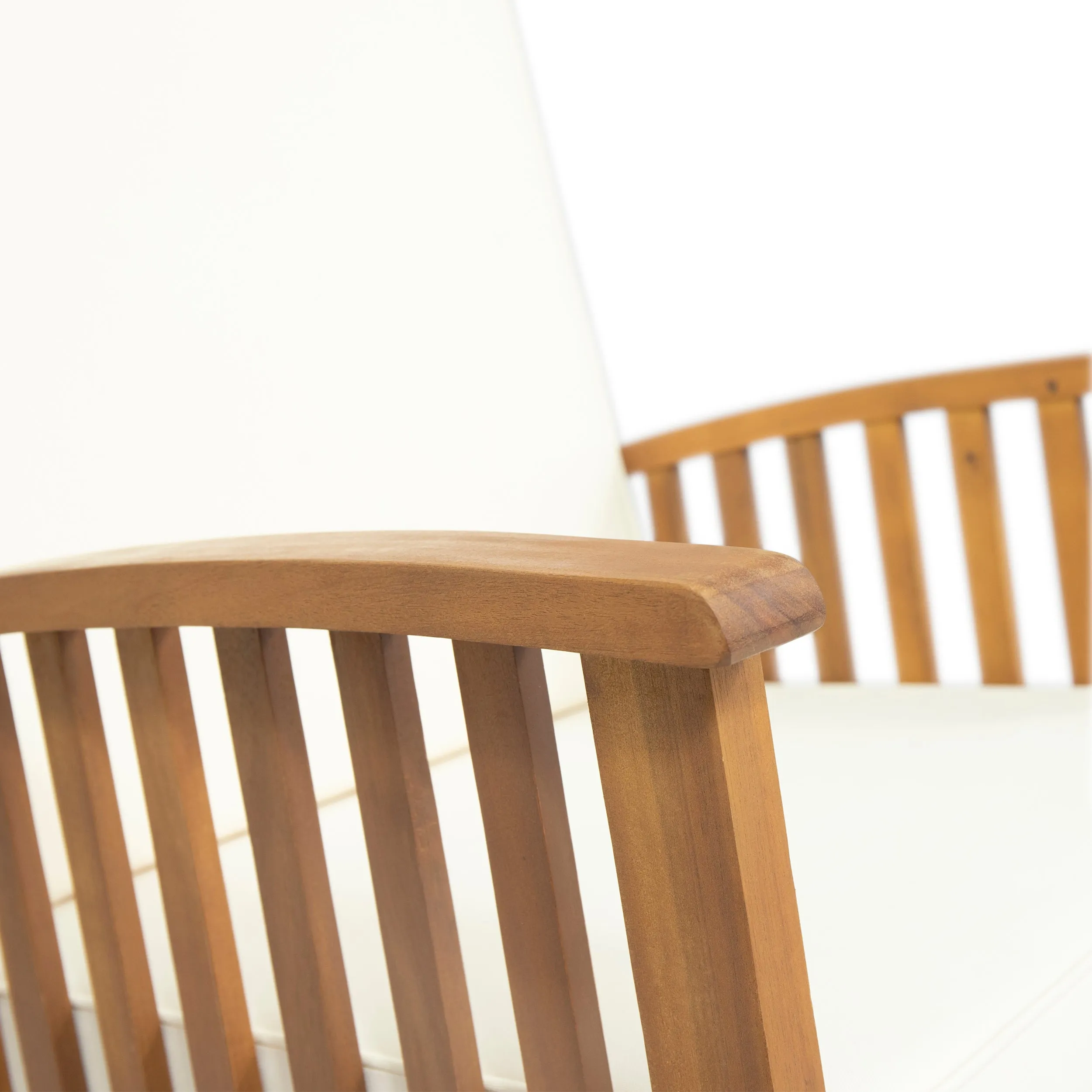 Audrey Outdoor Acacia Wood Rocking Chair