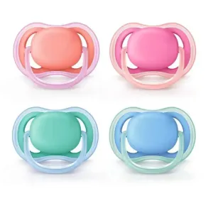 Avent 2 Pack New Ultra Air Pacifier 6-18M Mixed Case - Colors May Vary