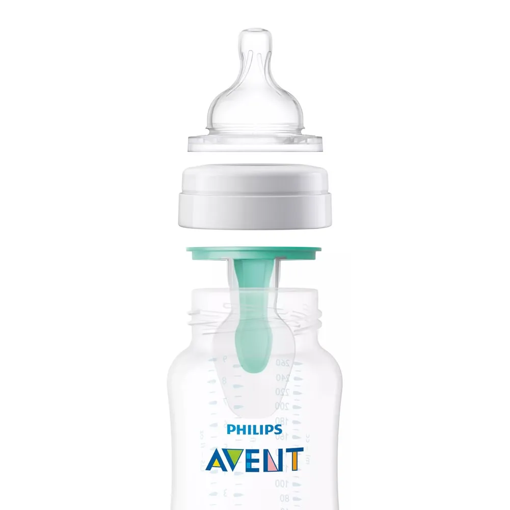 Avent 3-Pack Anti-Colic Baby Bottles Set with AirFree Vent - 4oz