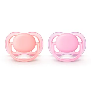 Avent Ultra Air Pacifier 2-Pack - Pink/Peach (6-18 Months)