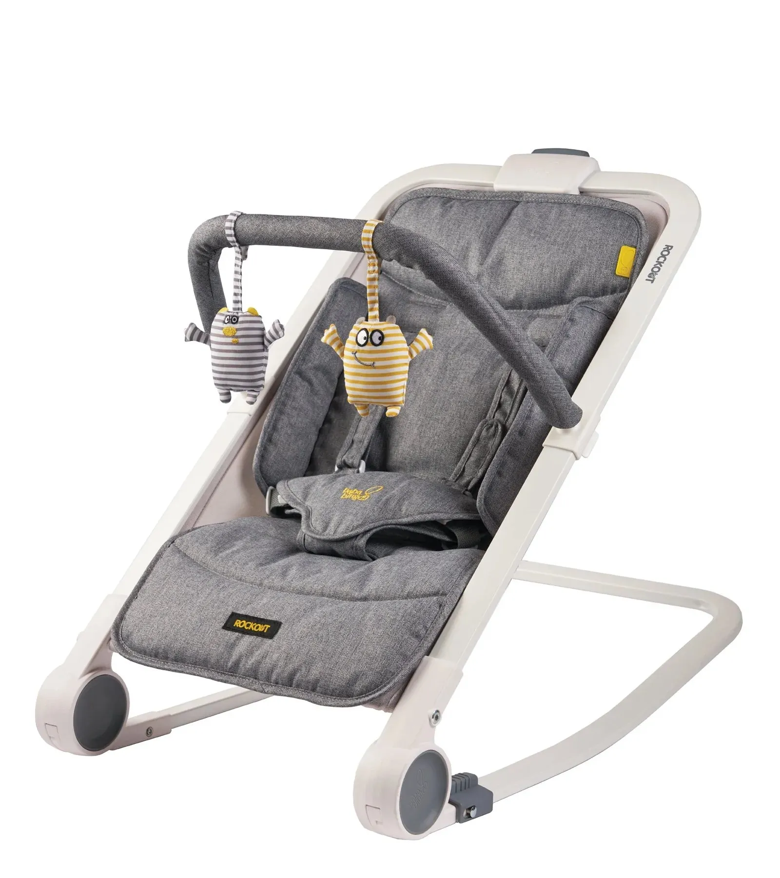 Bababing Rockout Baby Bouncer - Grey Melange