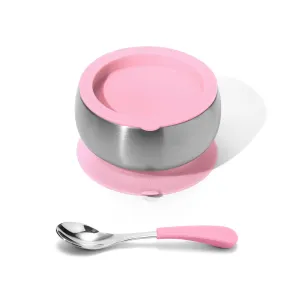 Baby Bowl   Storage Lid   Spoon | Stainless Steel & Silicone