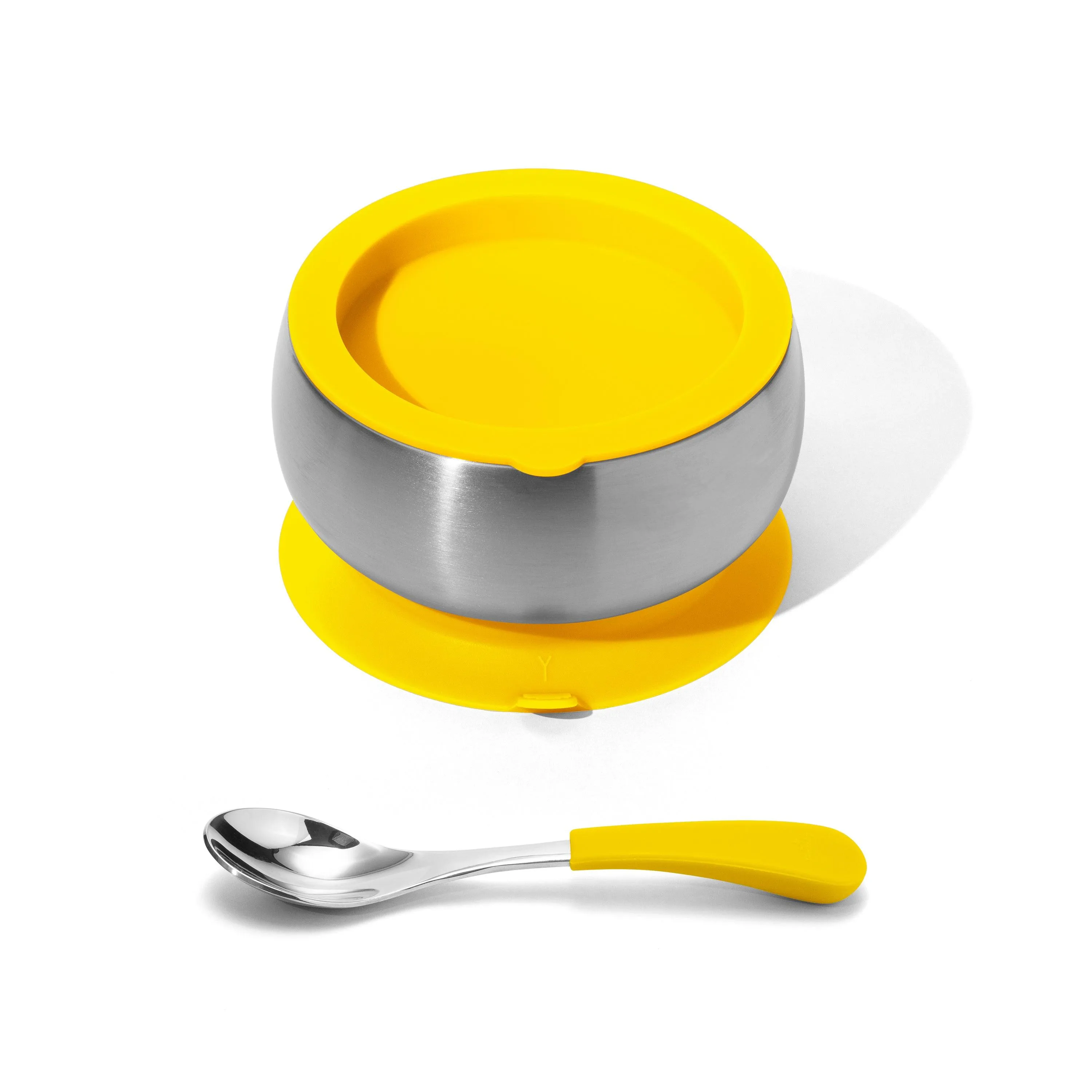 Baby Bowl   Storage Lid   Spoon | Stainless Steel & Silicone