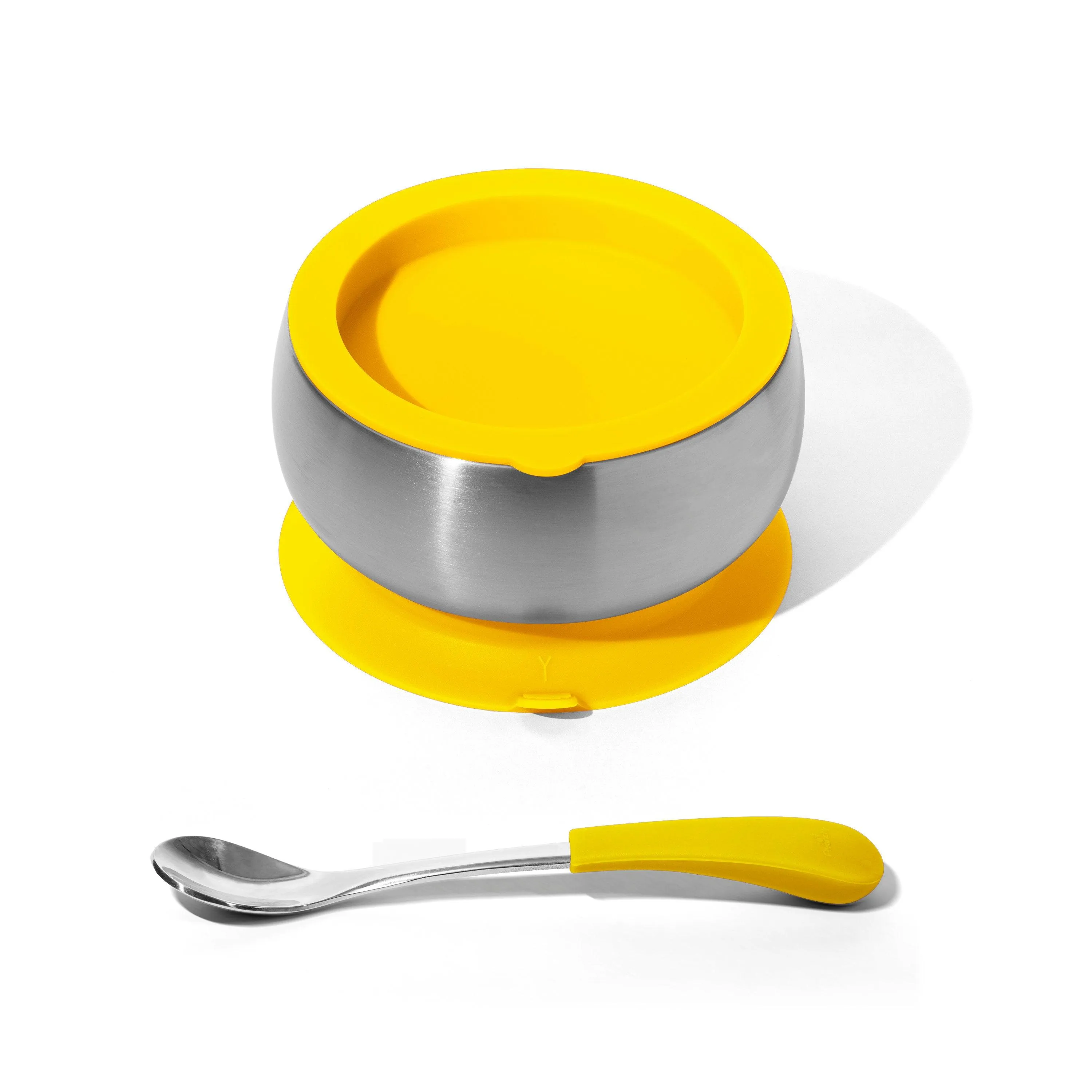 Baby Bowl   Storage Lid   Spoon | Stainless Steel & Silicone