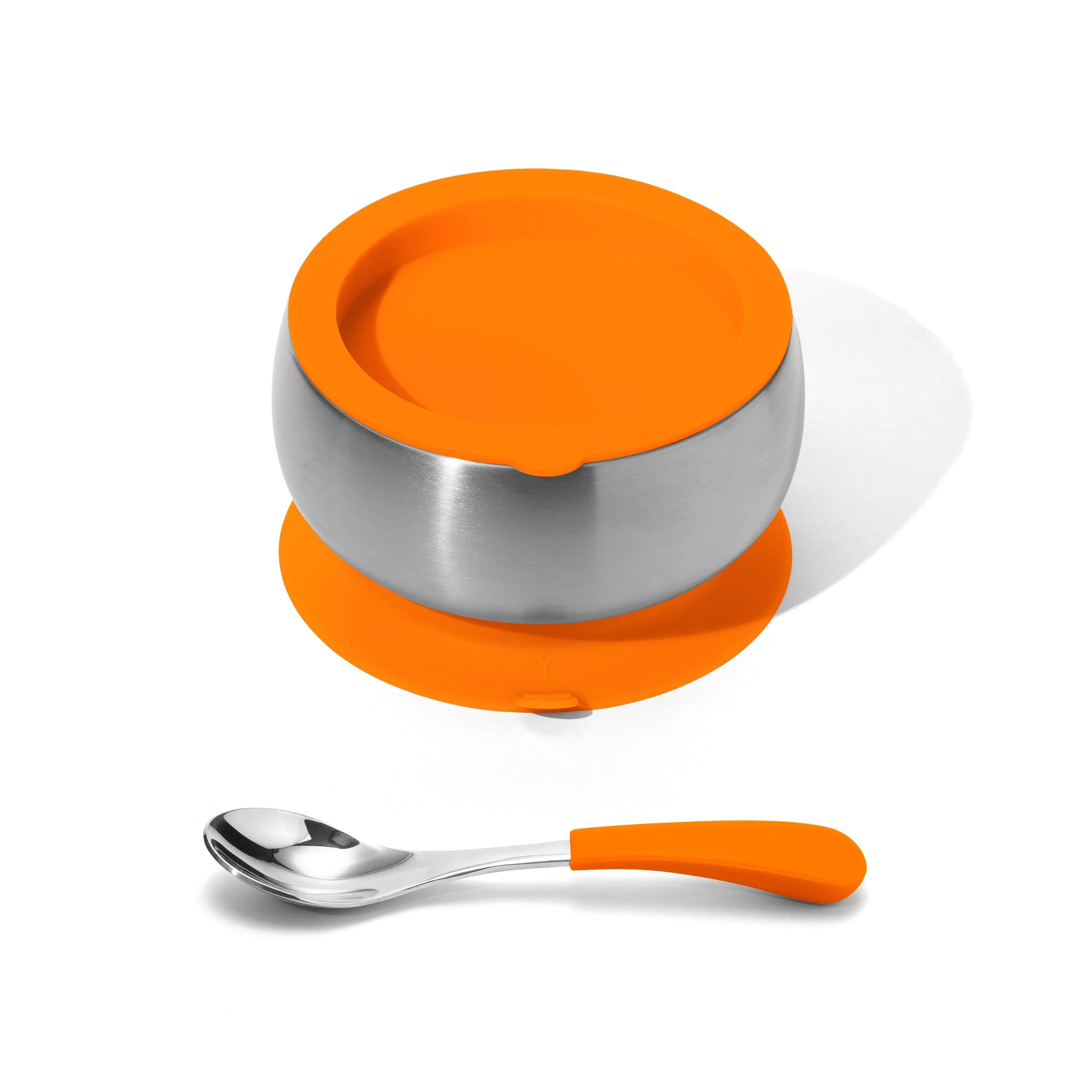 Baby Bowl   Storage Lid   Spoon | Stainless Steel & Silicone