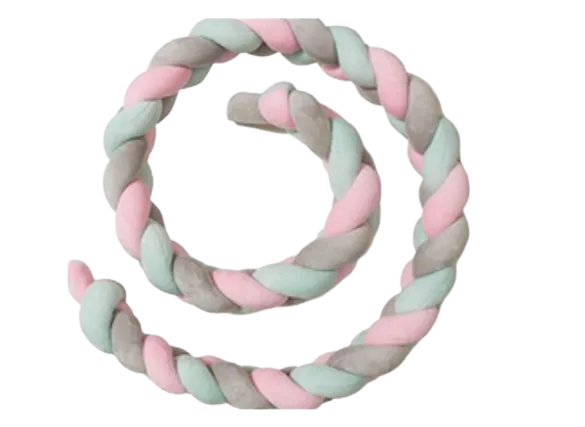 Baby Bumper Braid Knot Pillow