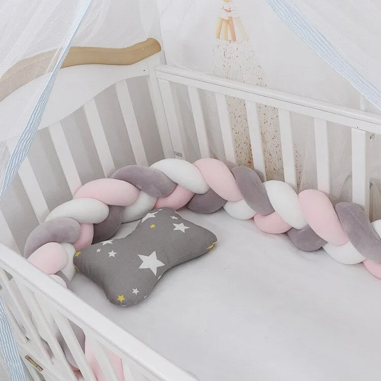 Baby Bumper Braid Knot Pillow