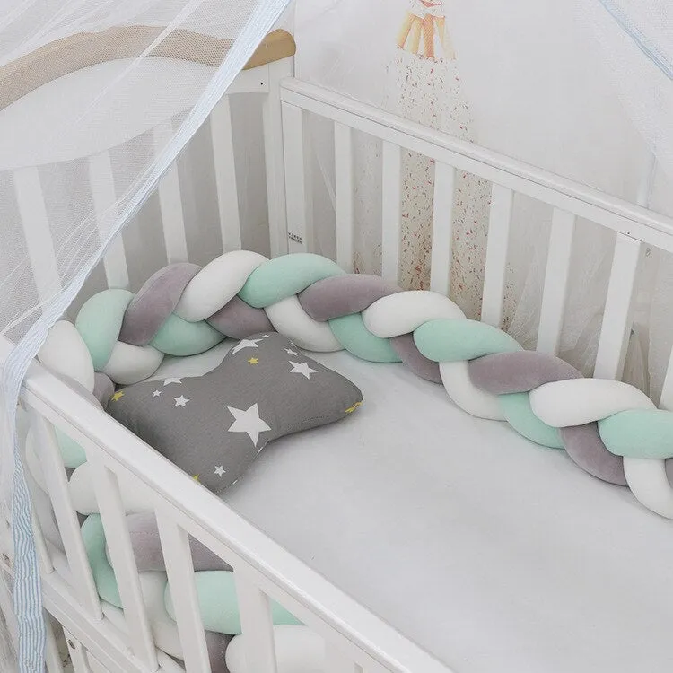 Baby Bumper Braid Knot Pillow