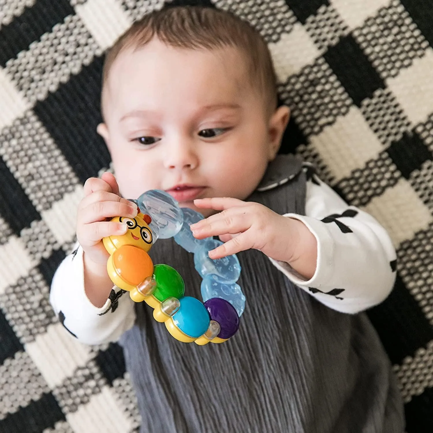 Baby Einstein Teether-Pillar Rattle & Teether Toy