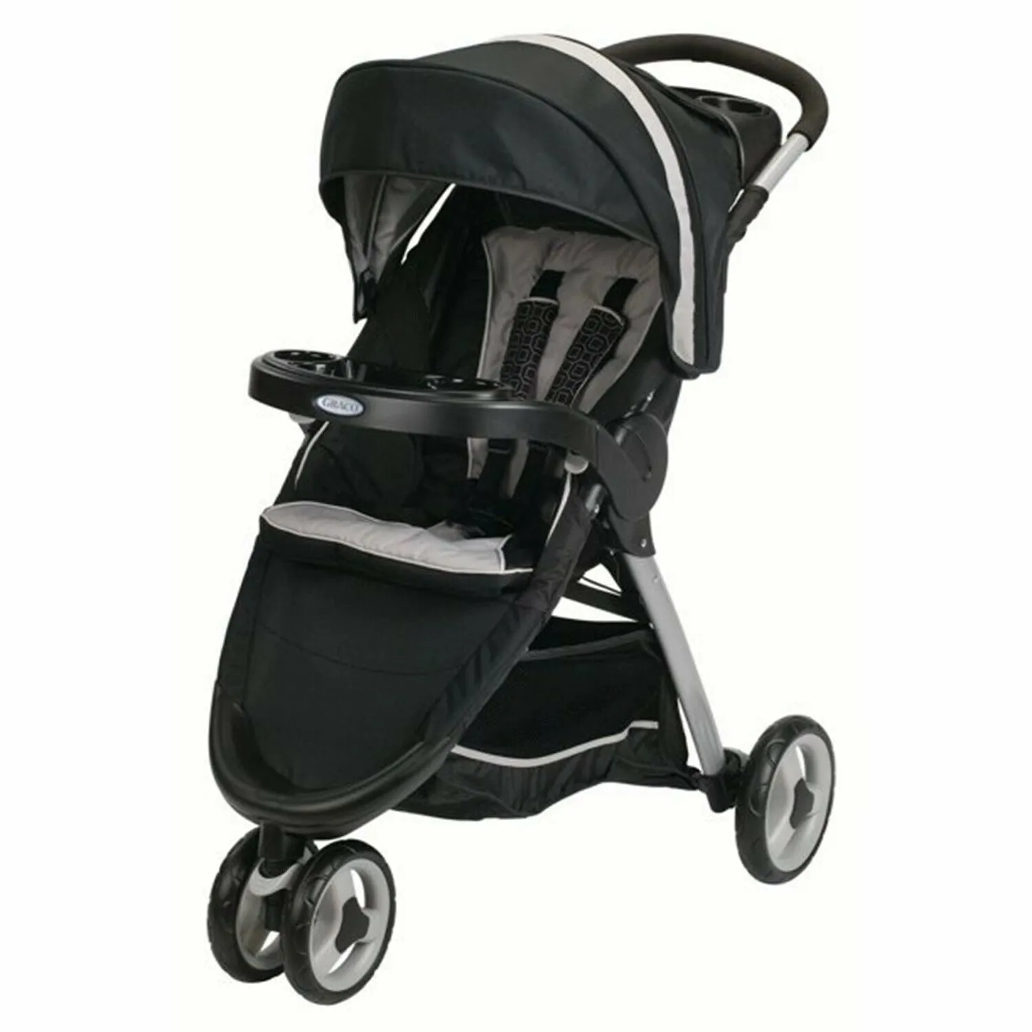 Baby Stroller with Car Seat Travel System Playard High Chair Combo Graco Black