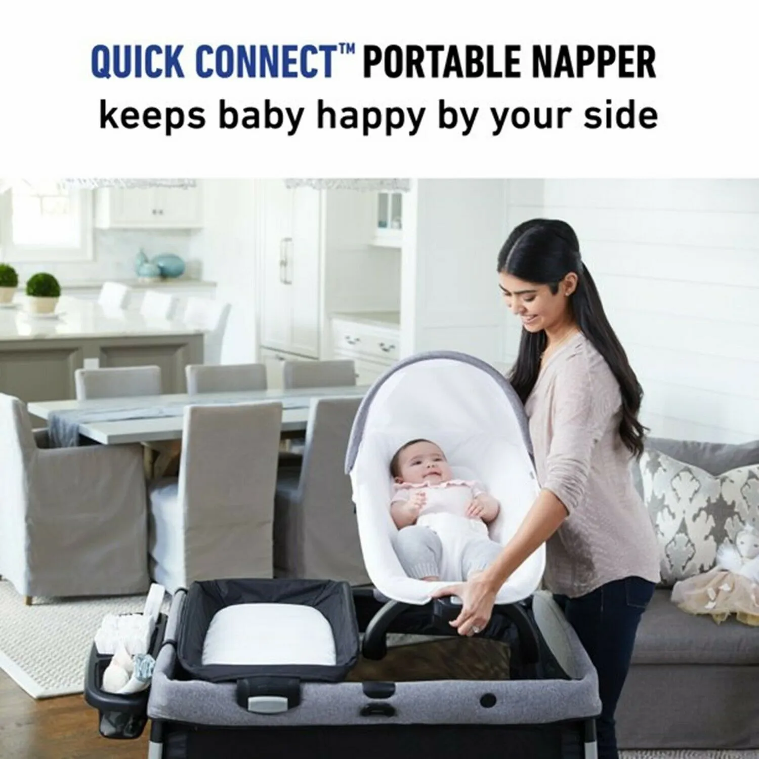 Baby Stroller with Car Seat Travel System Playard High Chair Combo Graco Black