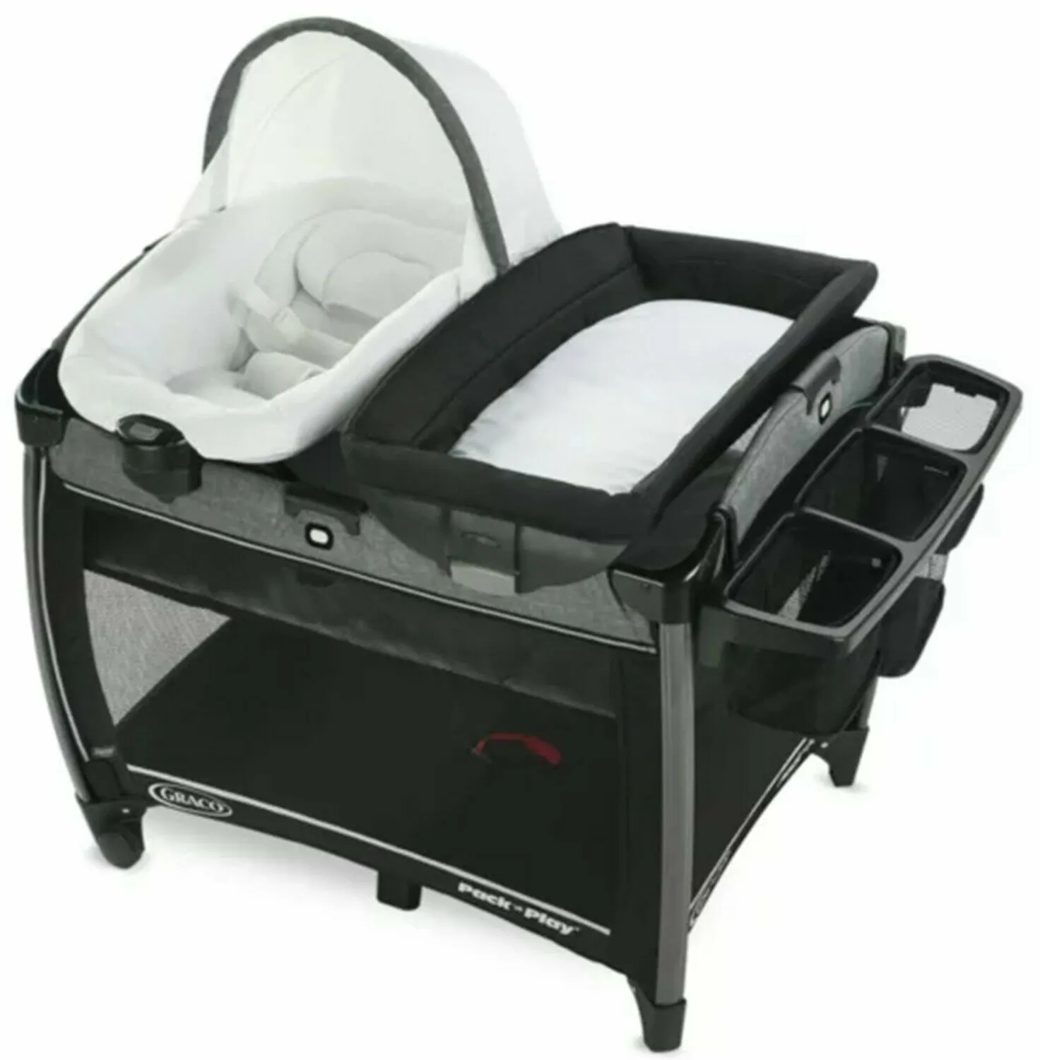 Baby Stroller with Car Seat Travel System Playard High Chair Combo Graco Black
