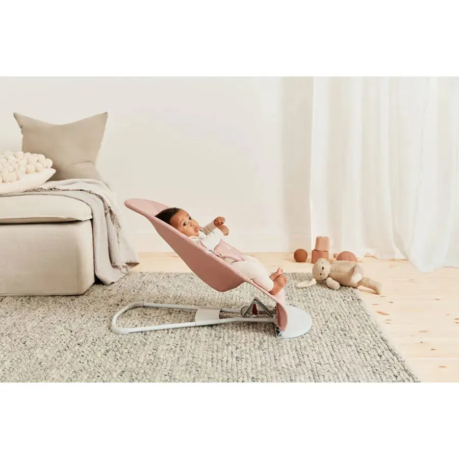 BabyBjorn Bouncer Bliss Cotton, Petal Quilt (Dusty Pink)