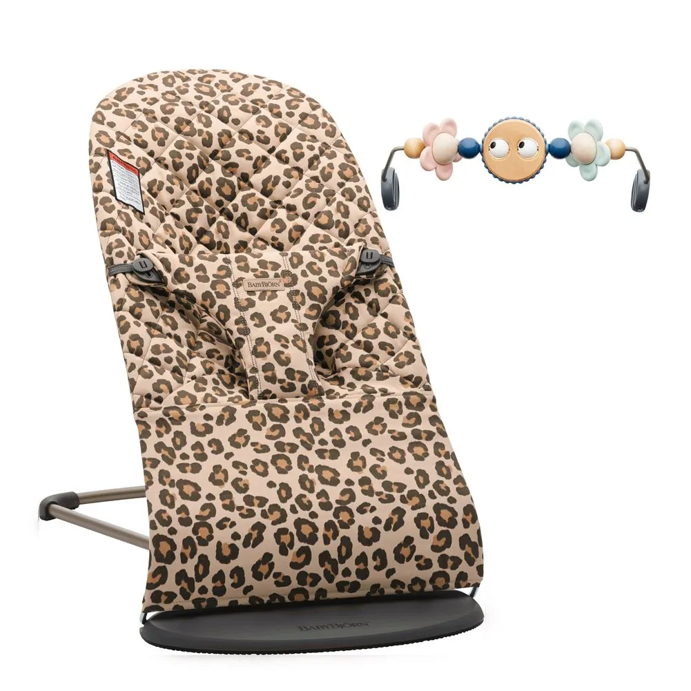 BabyBjorn Bouncer Bliss with Google Eyes Pastel Toy Bundle