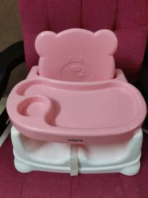 BABYHUG Booster Chair - Pink and White