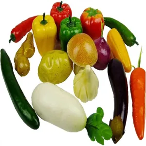 Babymoon Artificial Mix Vegetables | Decorative Add-ons | Photography Props | Set of 17