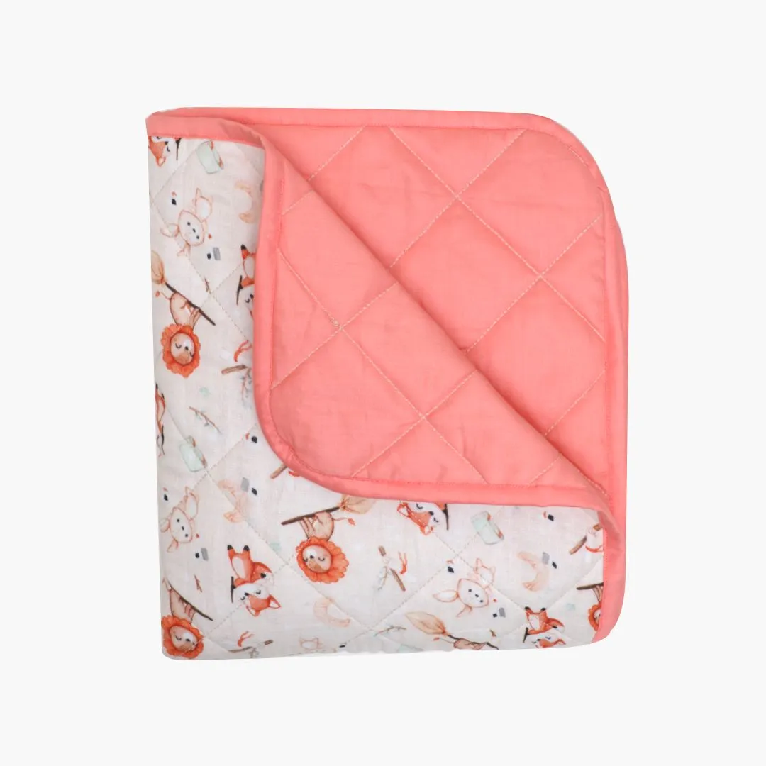 Bear Pops - Muslin Quilt for newborn babies to 5 years