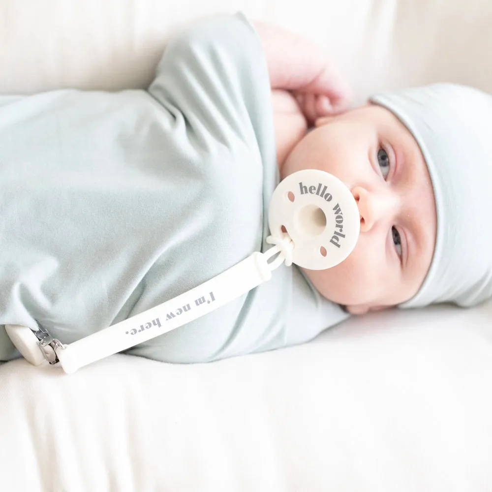 Bella Tunno Pacifier Clip: I'm New Here