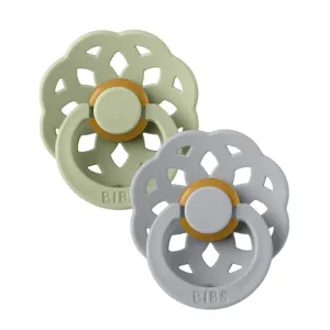 Bibs Boheme Latex Pacifier 2pk - Sage/Cloud