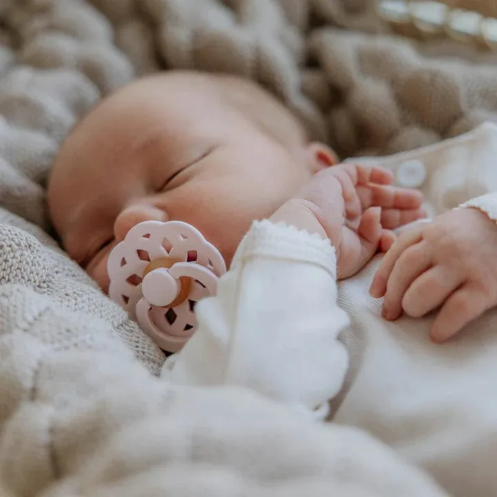 BIBS Boheme Pacifiers 2 Pack (Size 1) - Blossom/Dusky Lilac