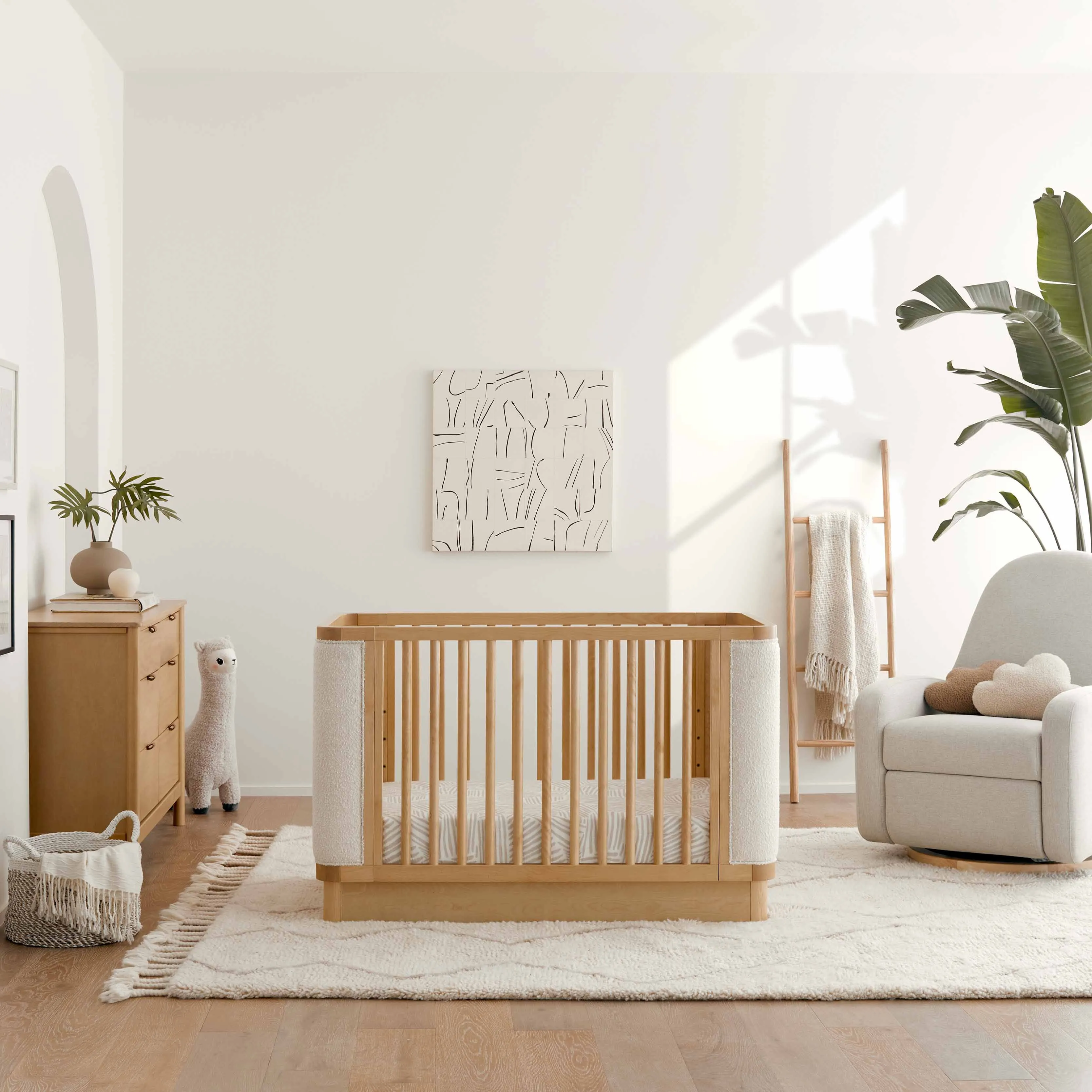 Bondi Boucle 4-in-1 Convertible Crib | Honey