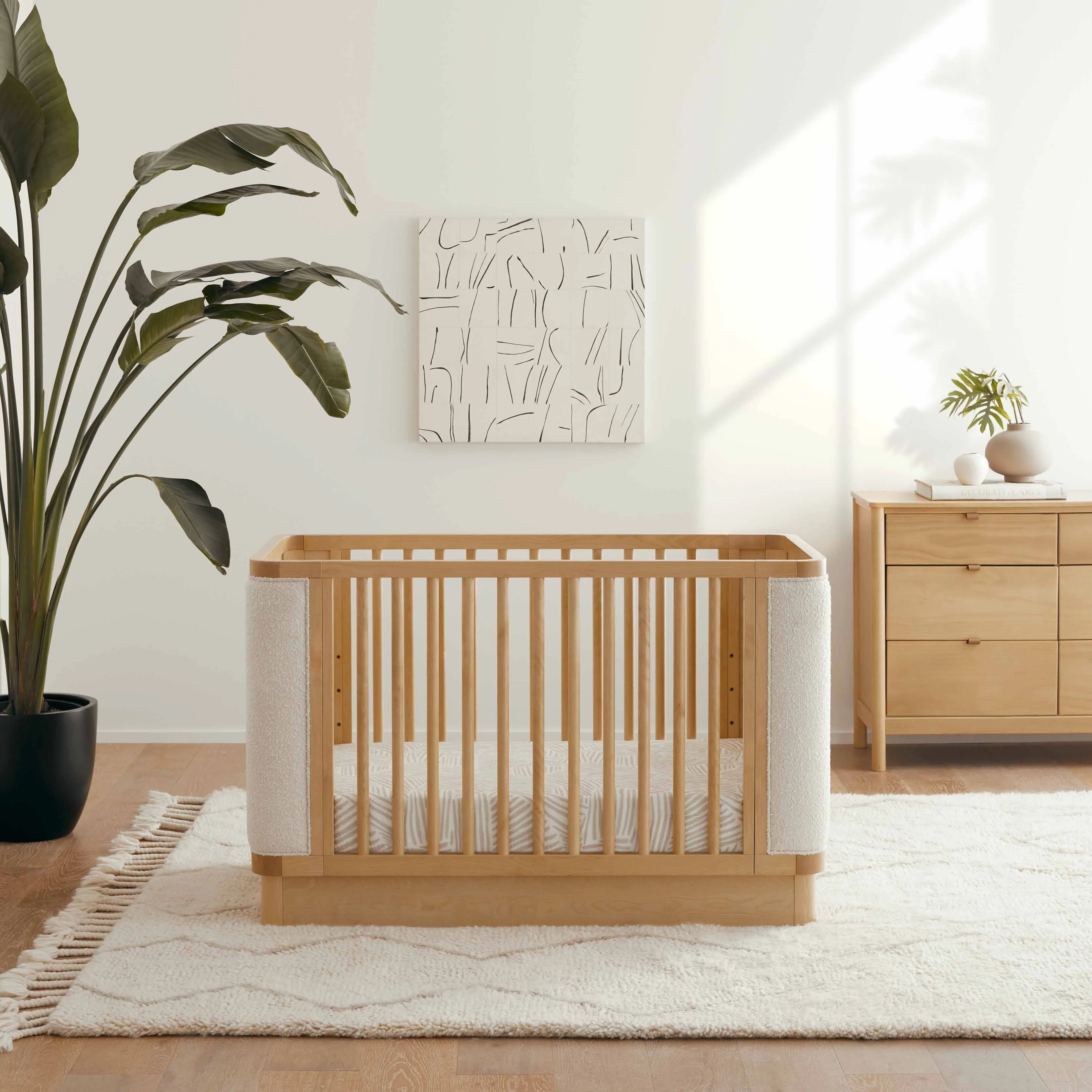 Bondi Boucle 4-in-1 Convertible Crib | Honey