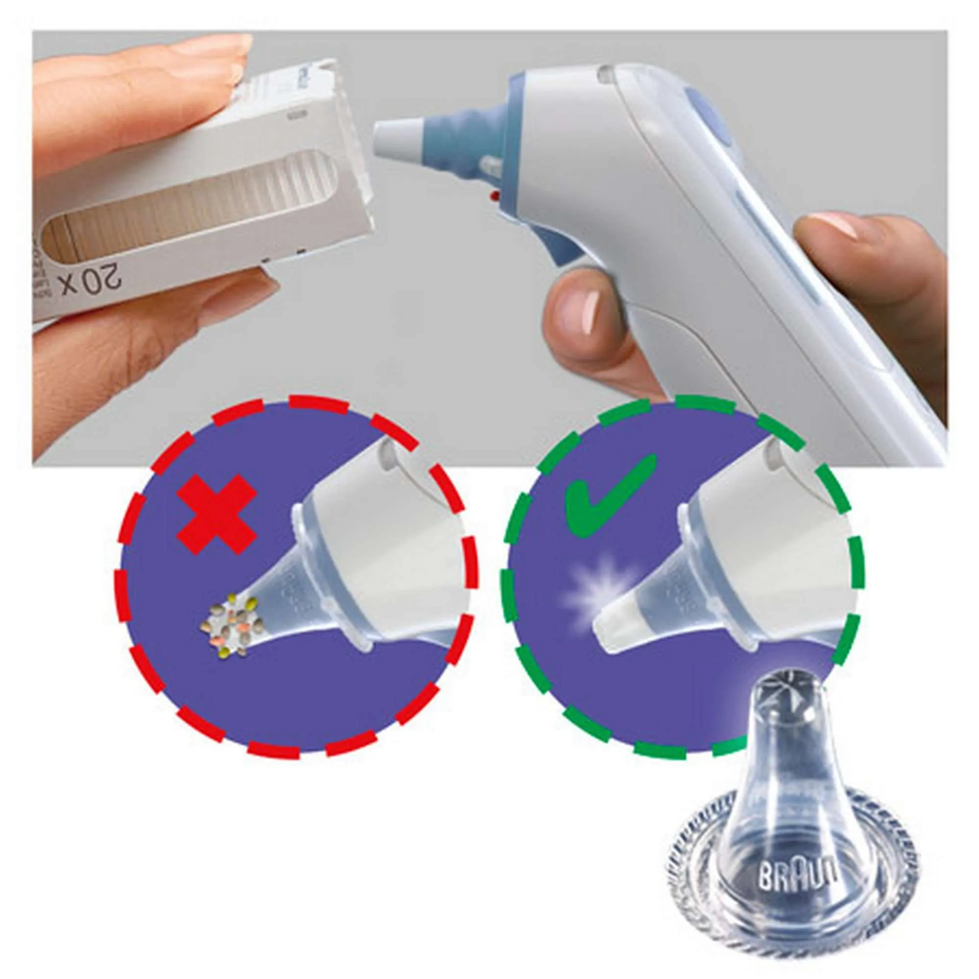 BRAUN Lens Filter for Ear Thermometer 40pk