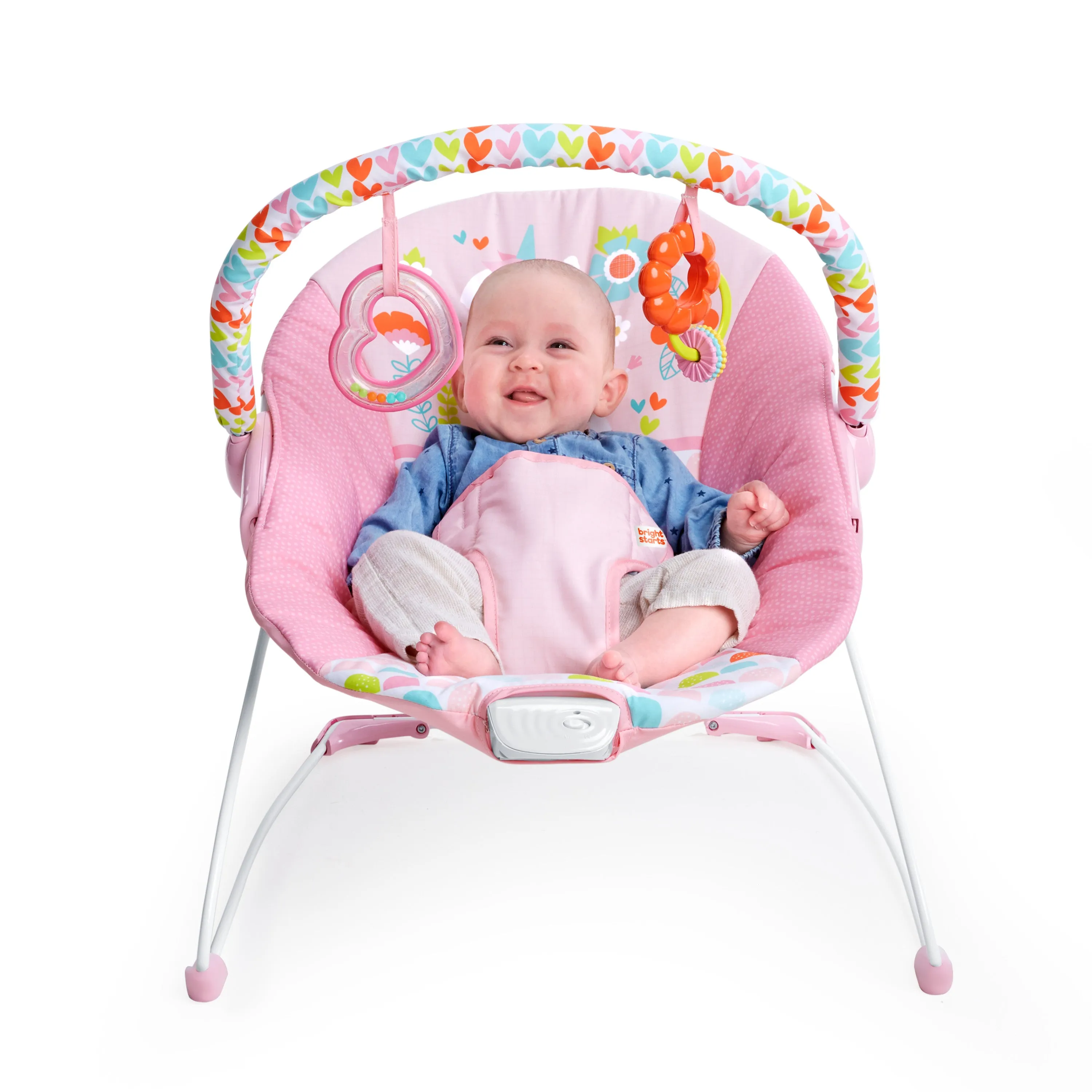 Bright Starts Fancy Fantasy Vibrating Bouncer with Toy Bar