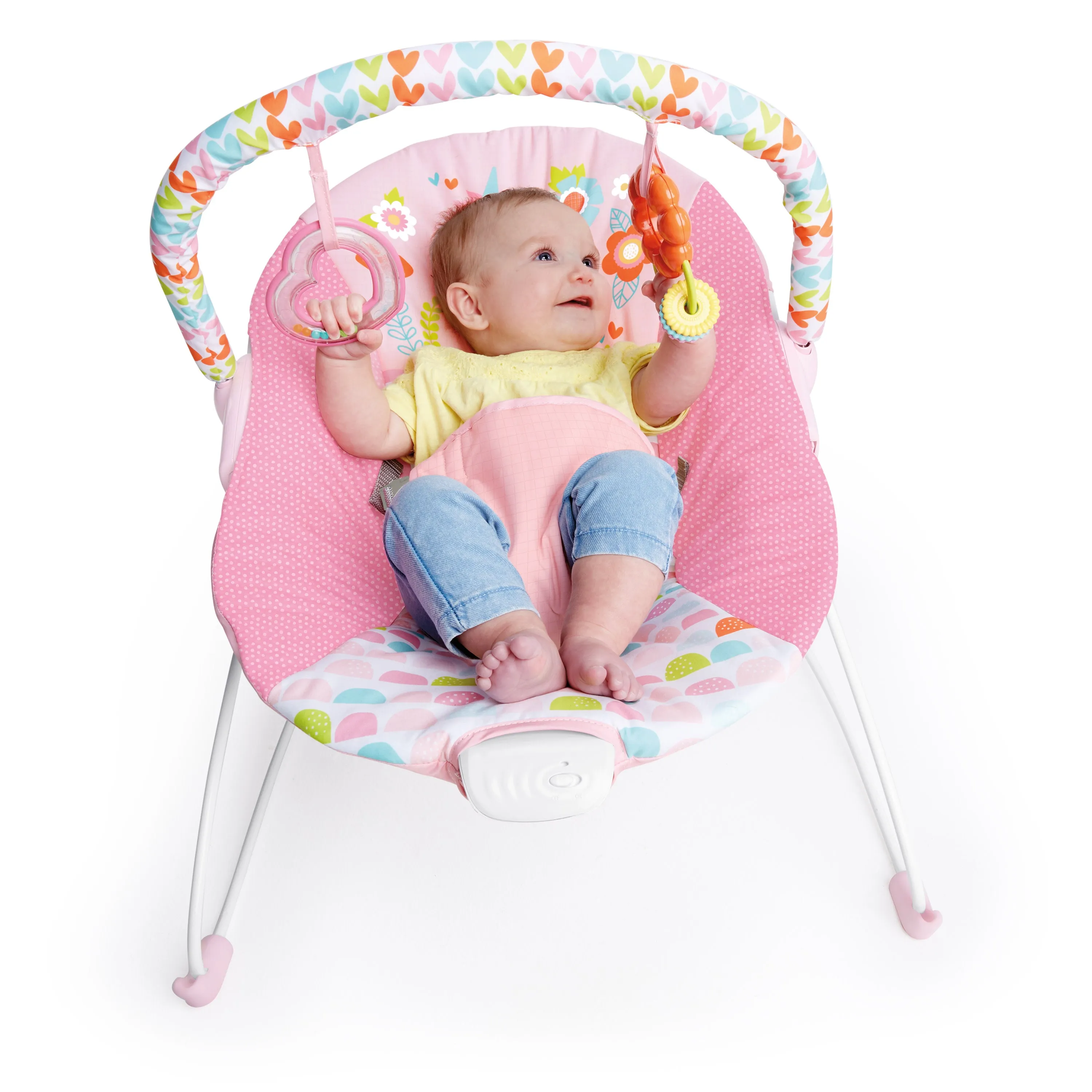 Bright Starts Fancy Fantasy Vibrating Bouncer with Toy Bar