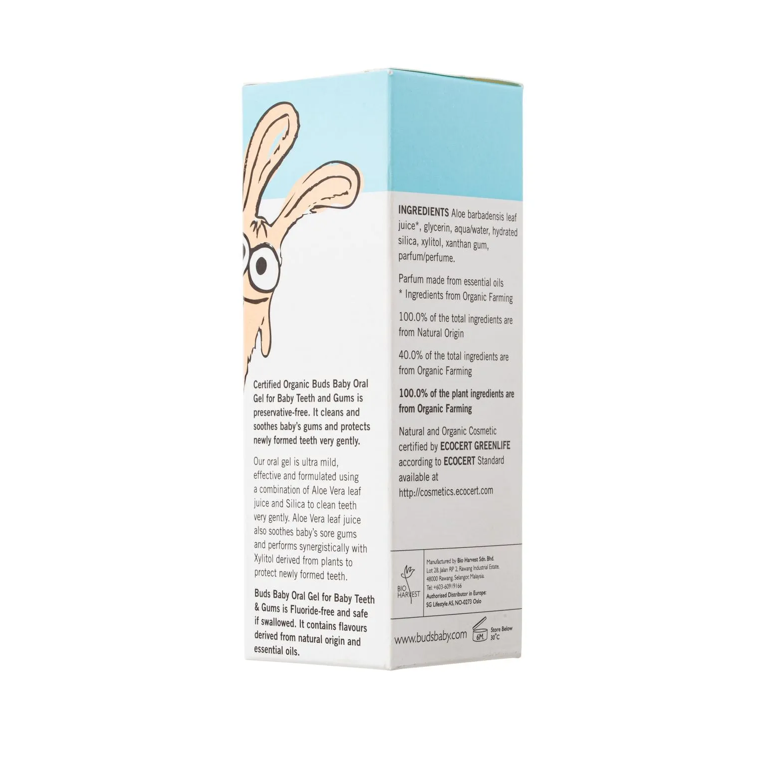 Buds Oral Gel for Baby Teeth & Gums 0-1Y 30ml