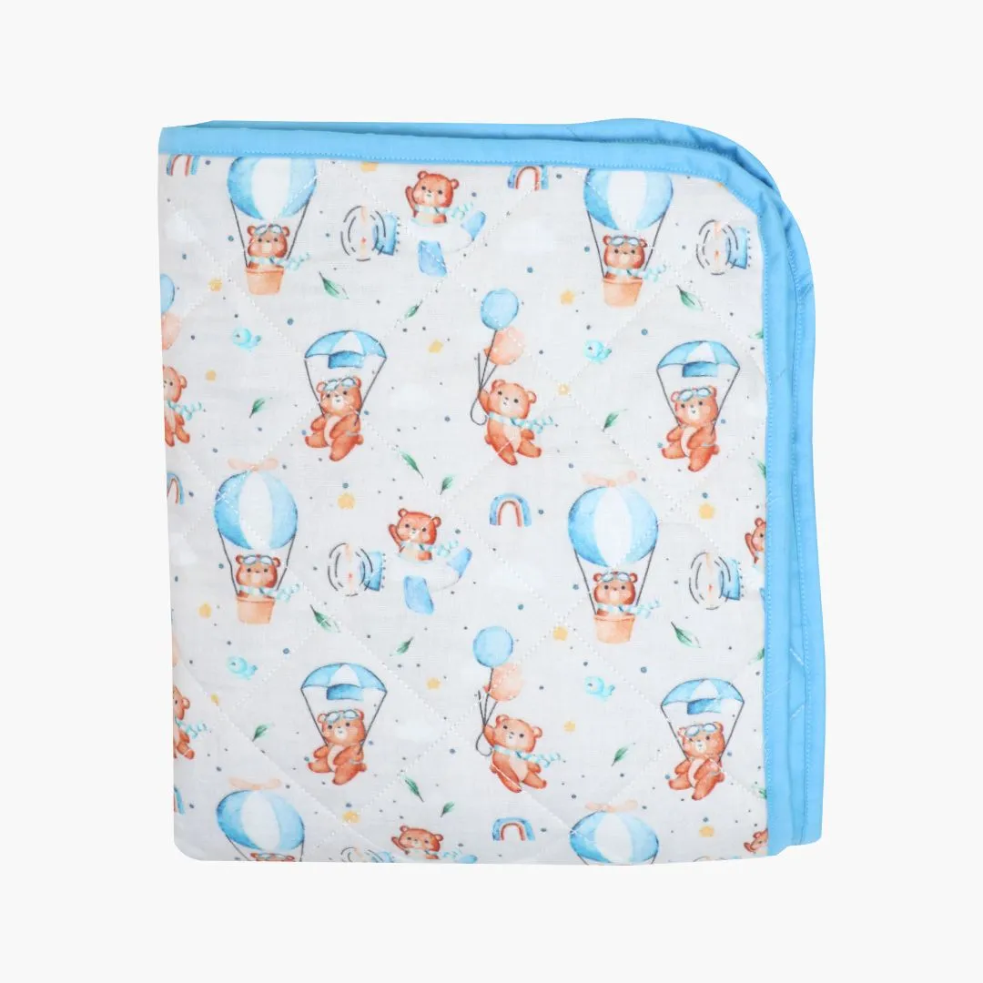 Bunny Rides - Muslin Quilt for newborn babies to 5 years