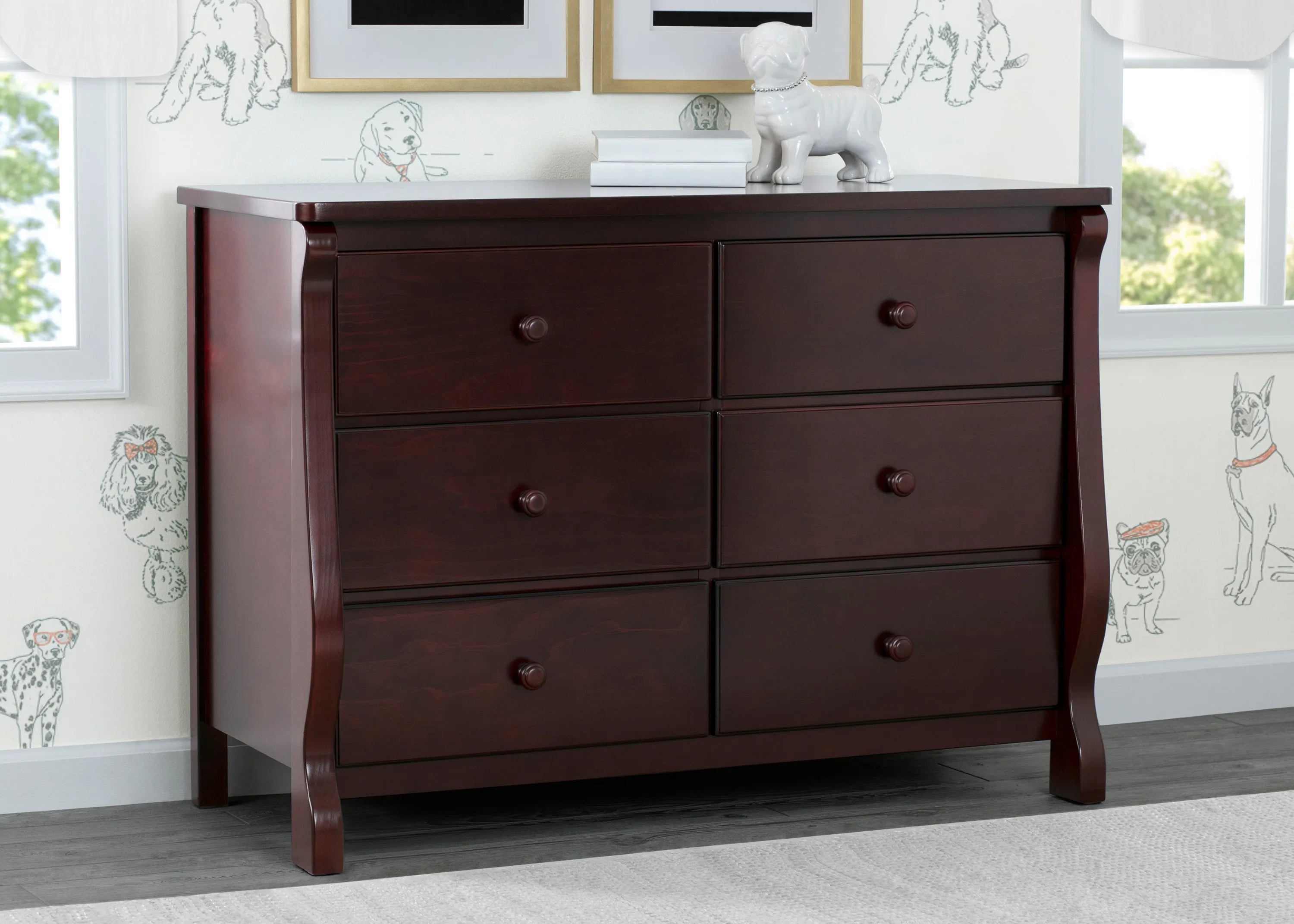 Canton / Eclipse 6 Drawer Dresser with Interlocking Drawers