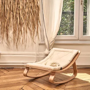 Charlie Crane LEVO Rocker with Organic White cushion