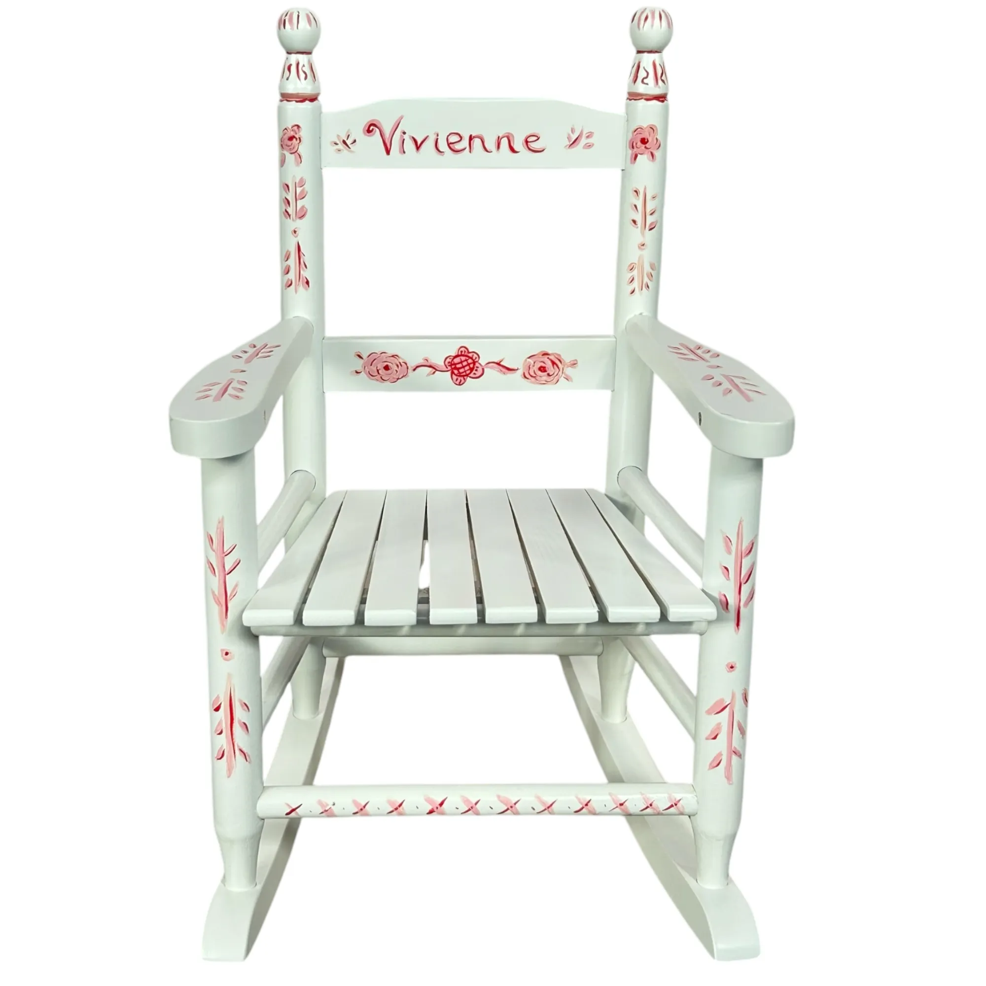 Child's Chair - Pink with Flowers
