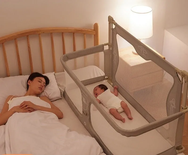 Compact 2-in-1 Baby Cot - Cozy Bedside Sleep Solution