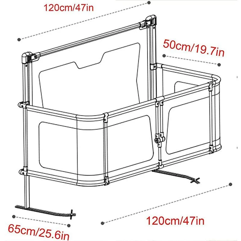 Compact 2-in-1 Baby Cot - Cozy Bedside Sleep Solution
