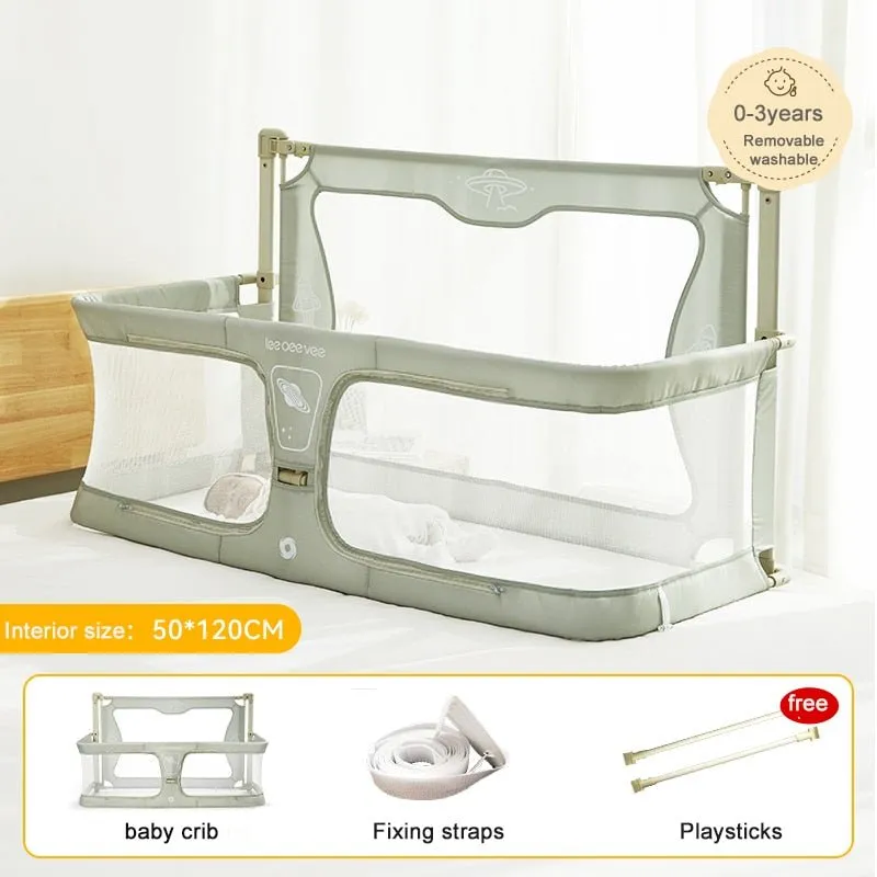Compact 2-in-1 Baby Cot - Cozy Bedside Sleep Solution